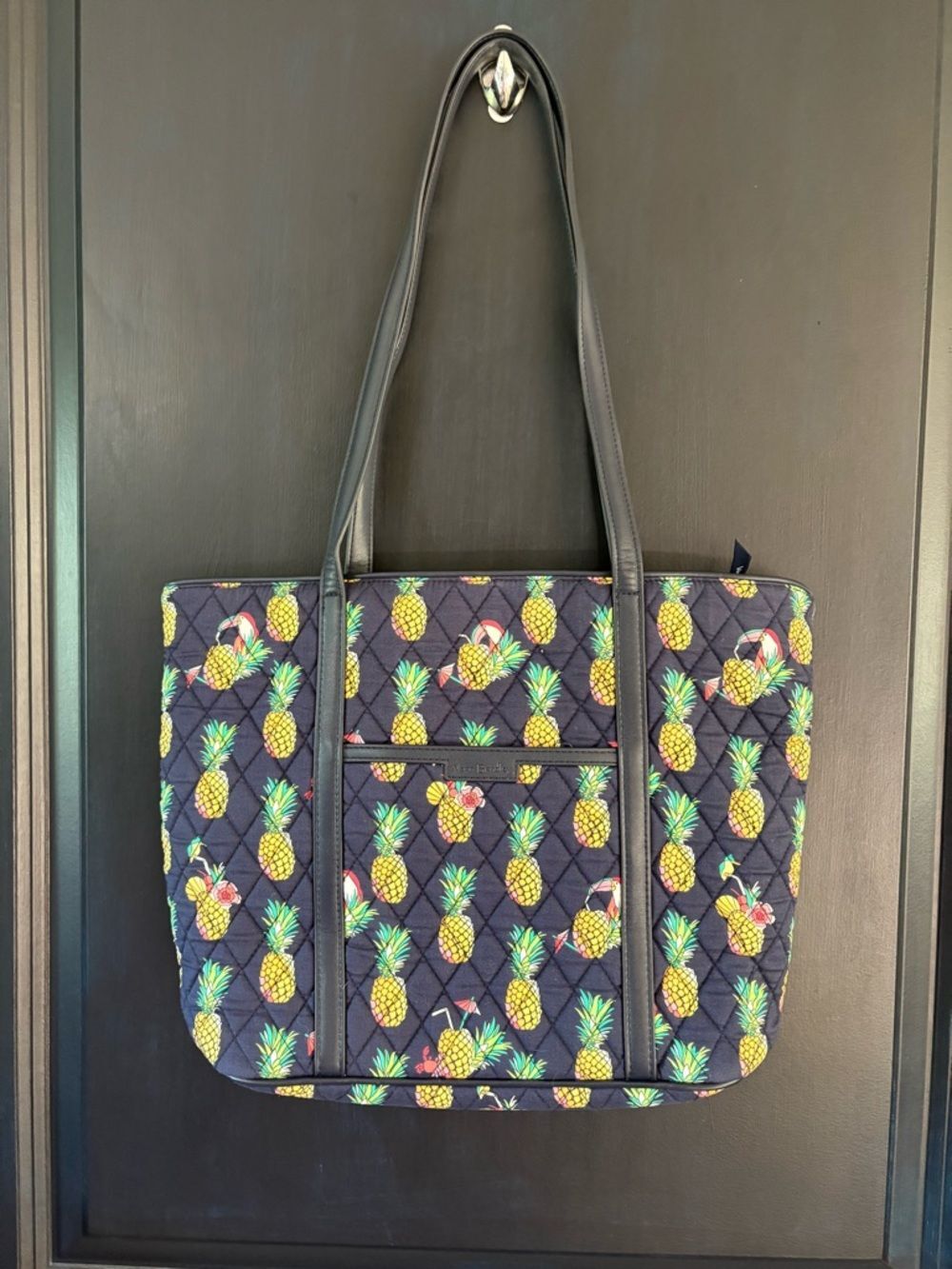 Toucan Party Vera Bradley Trimmed Vera Tote.